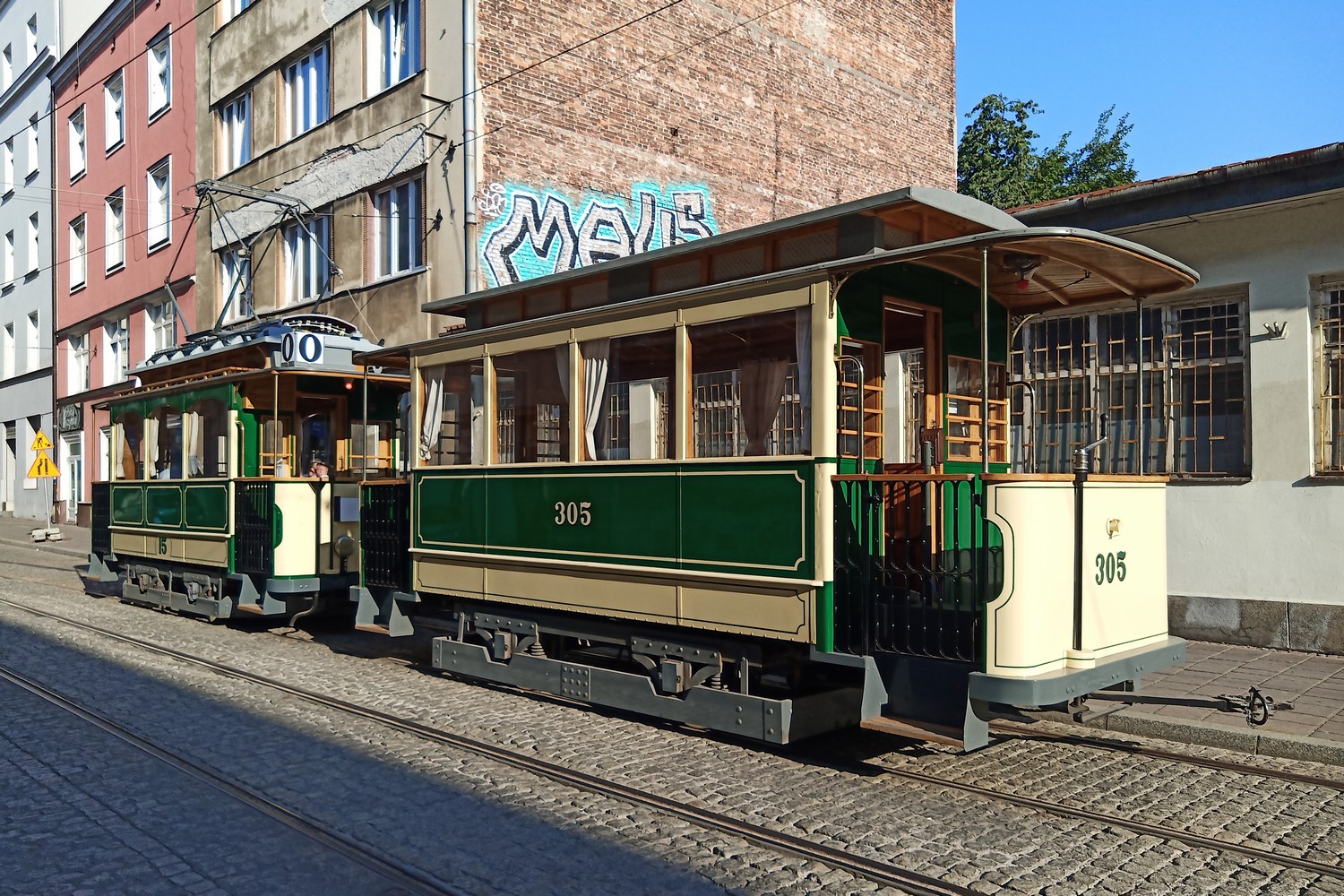 Cracovie, Modertrans/Weyer 2-axle trailer car N°. 305