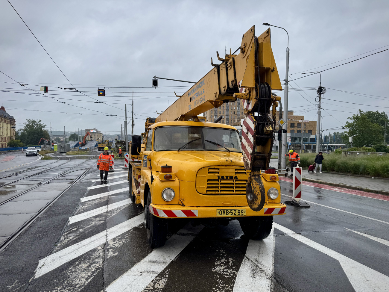 Ostrava — Reconstruction of Náměstí Republiky stop; Ostrava — Track repairments