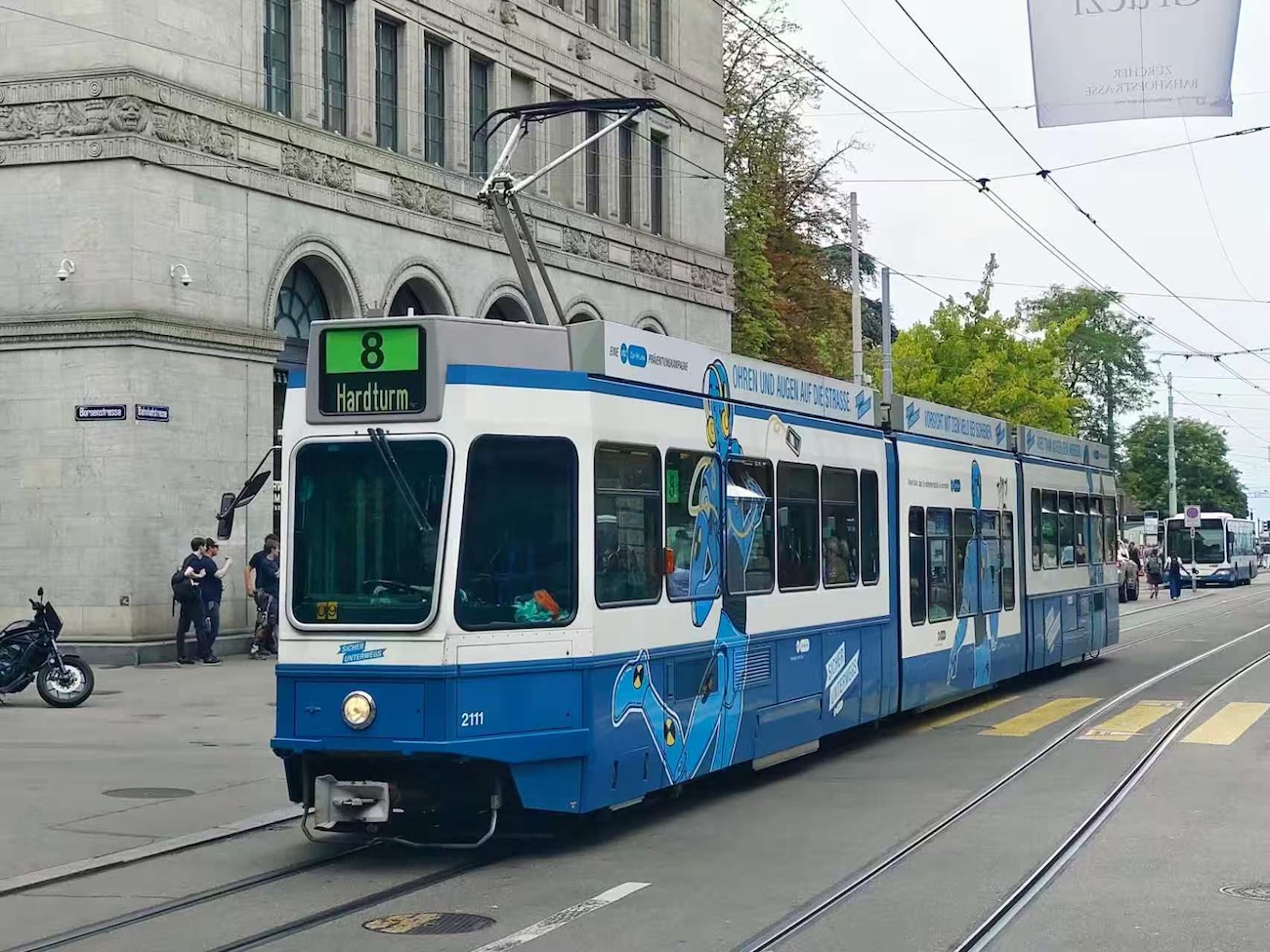 Цюрих, SWP/SIG/ABB Be 4/8 "Tram 2000 Sänfte" № 2111