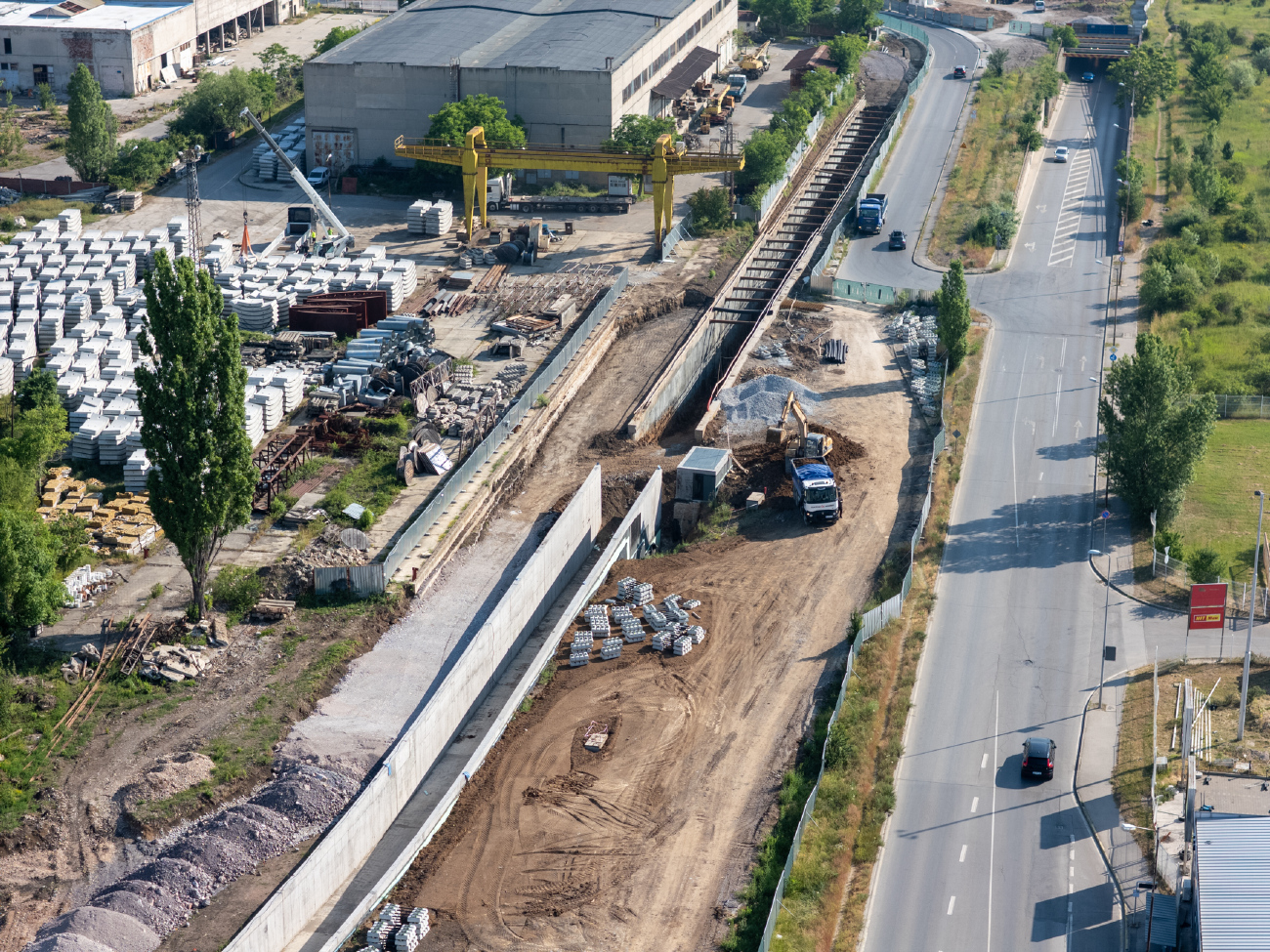 Szófia — Construction of the new intermodal station on Pancho Vladigerov Blvd. — transfer station for 1 and 2 metro diameters and reconstruction of the Obelya metro depot — 2023 — 2026; Szófia — Metro — [1] Depots Obelya