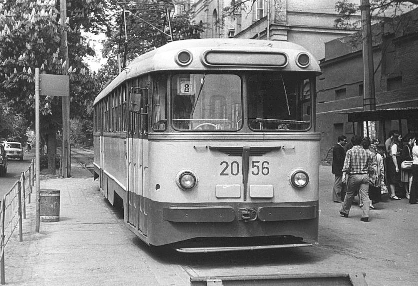 Kiev, KTV-57 Nr. 2056; Kiev — Historical photos; Kiev — Tramway lines: Closed lines