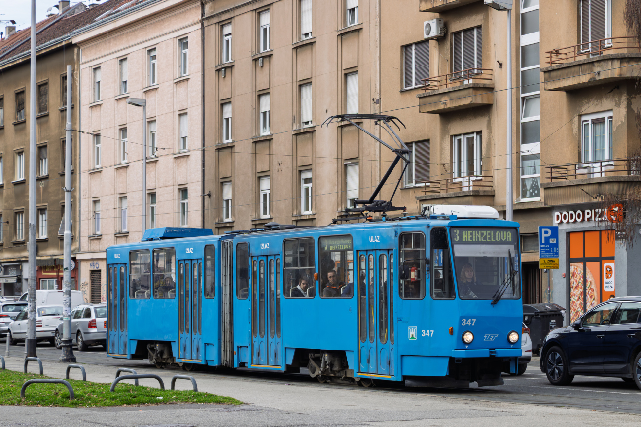 Загреб, Tatra KT4YU № 347