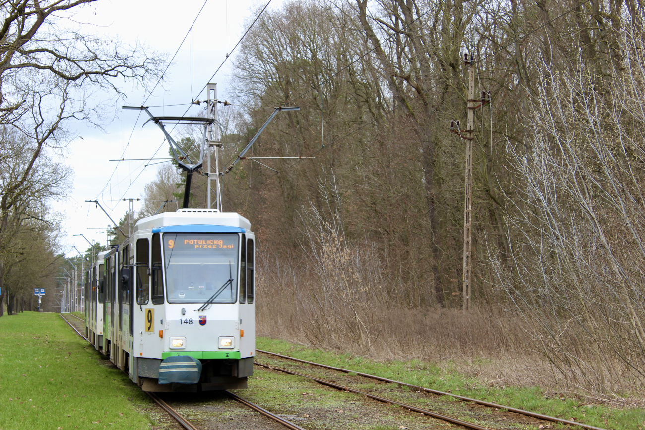 Щецин, Tatra KT4DtM № 148; Щецин — Трамвайные линии и инфраструктура Щецин, Tatra KT4DtM № 148; Щецин — Трамвайные линии и инфраструктура