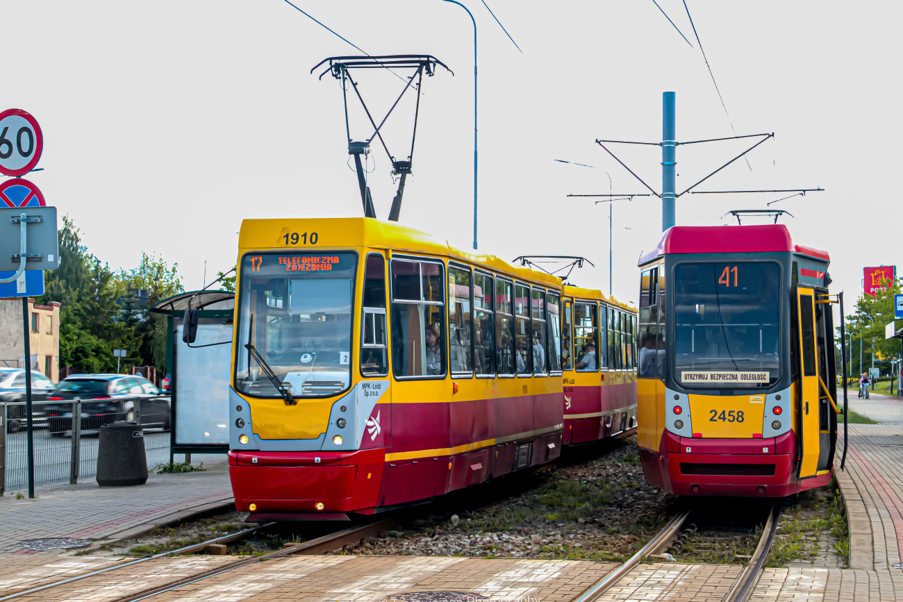 Лодзь, Konstal 805NaND № 1910