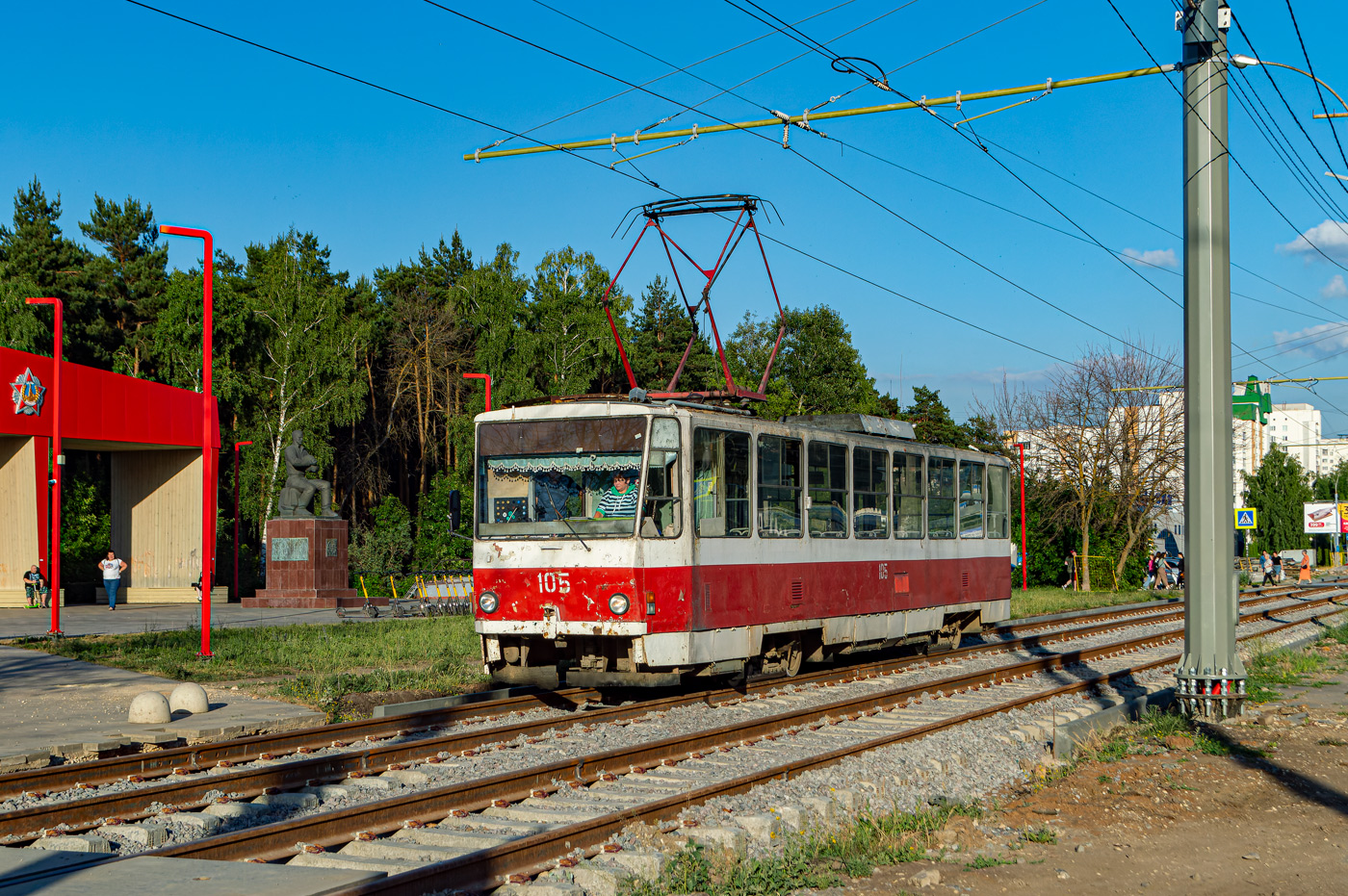 Липецк, Tatra T6B5SU № 105; Липецк — Ремонт трамвайных путей в рамках концессионного соглашения