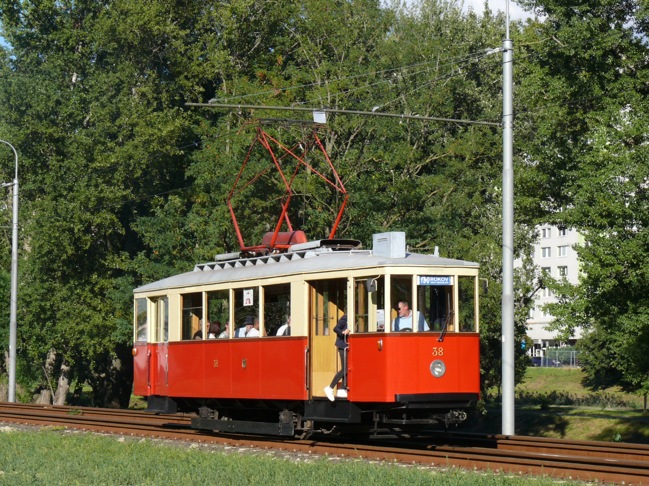 Bratysława, DPMB 2-axle motor car Nr 38; Bratysława — 130th anniversary of public transport