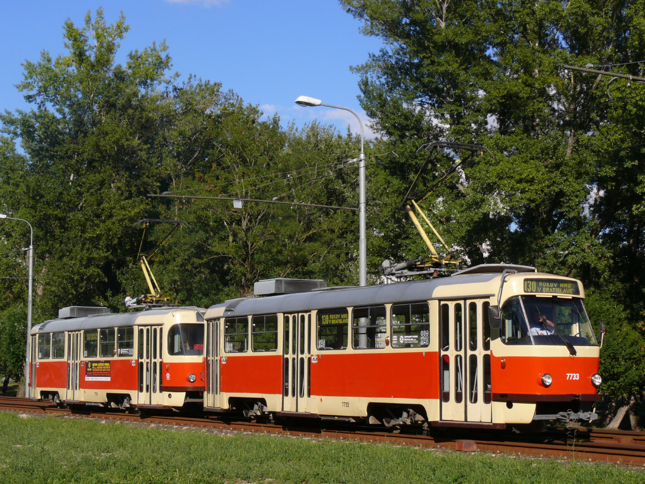 Bratislava, Tatra T3M # 7733; Bratislava — 130th anniversary of public transport