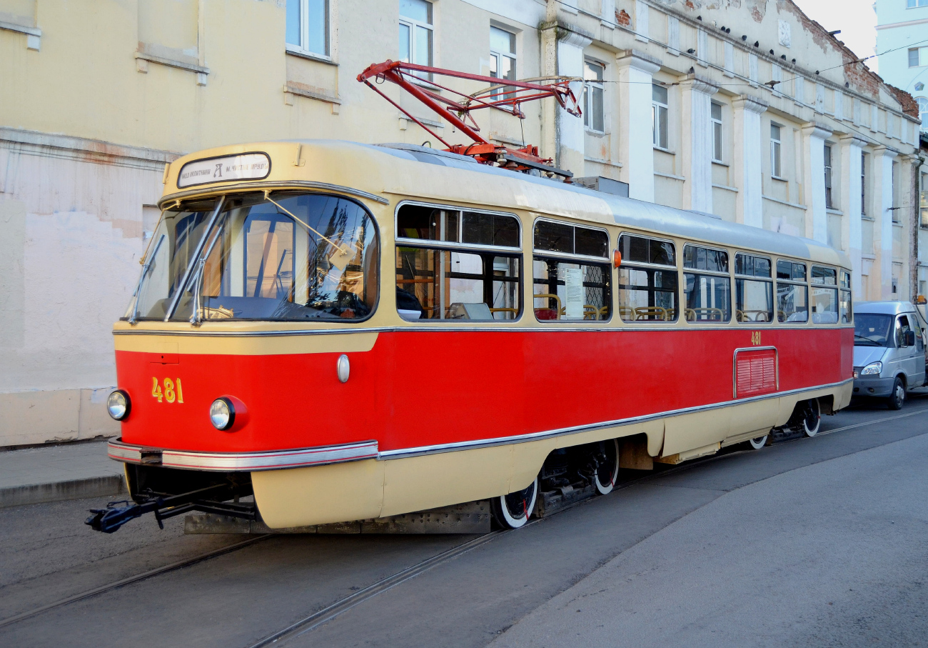 Moscou, Tatra T3SU (2-door) N°. 481