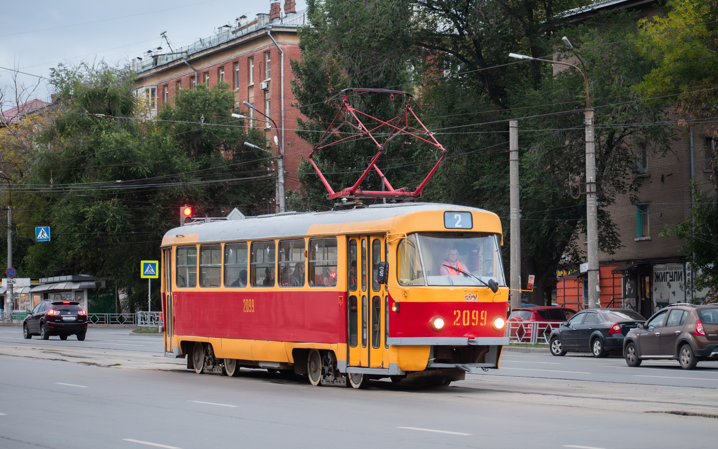 Самара, Tatra T3SU (двухдверная) № 2099