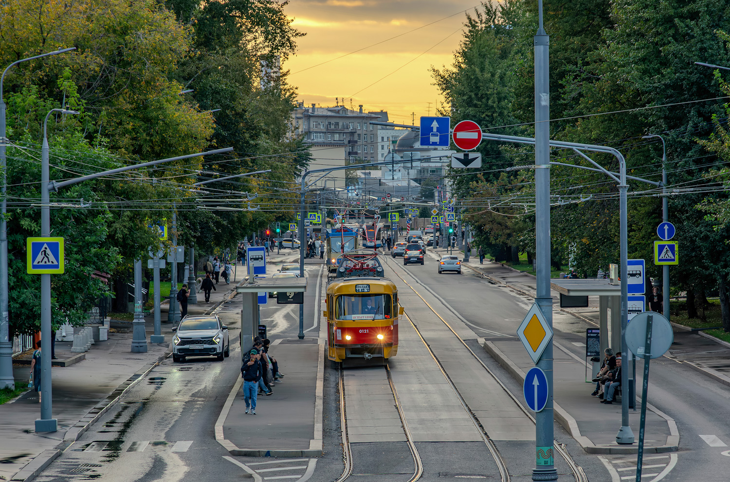 Москва, Tatra T3SU (двухдверная) № 0121; Москва — Осенний парад и выставка ретротранспорта 6 сентября 2025