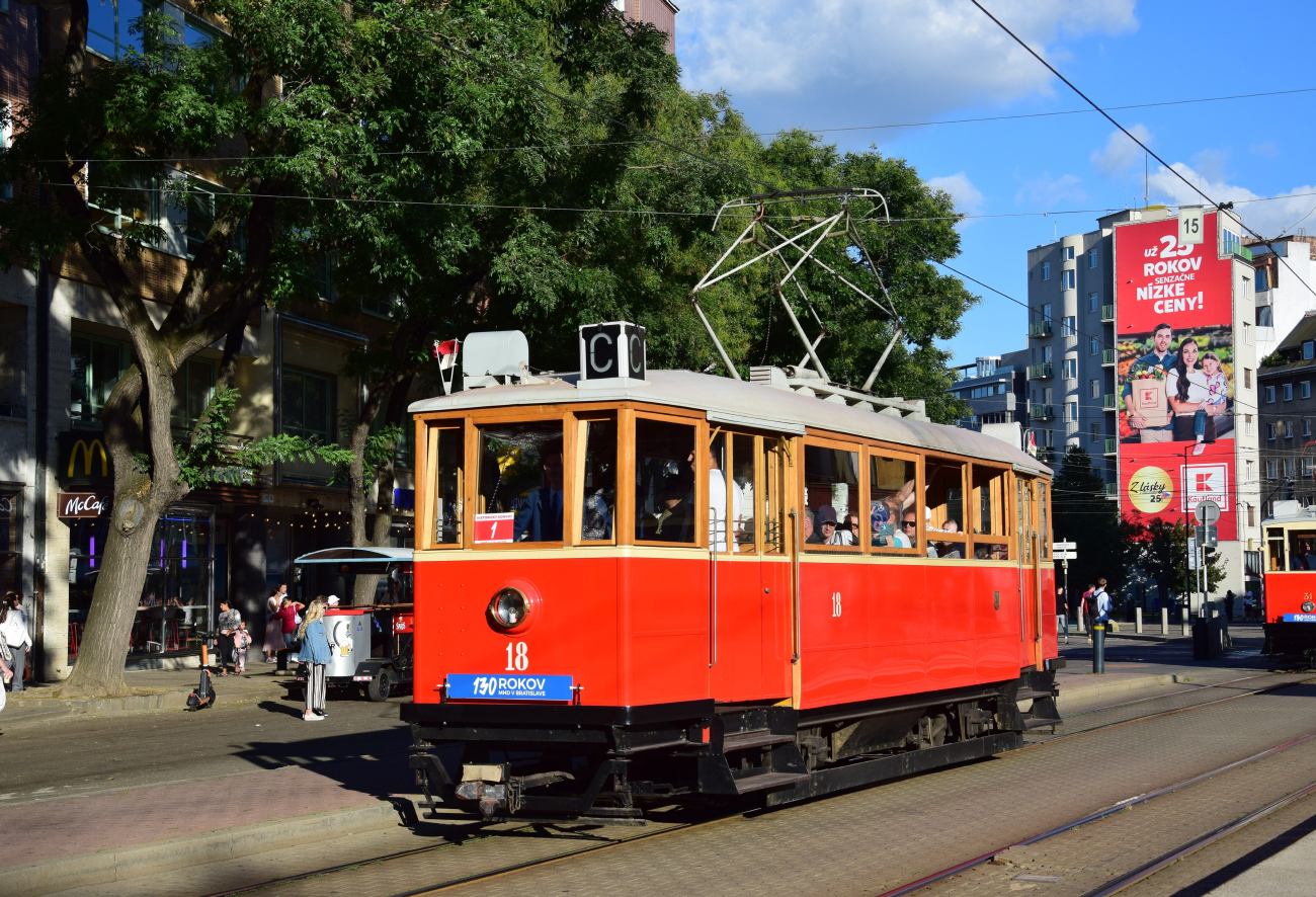 Братислава, BEÚS "Štvorokeňák" № 18; Братислава — 130 лет городскому транспорту