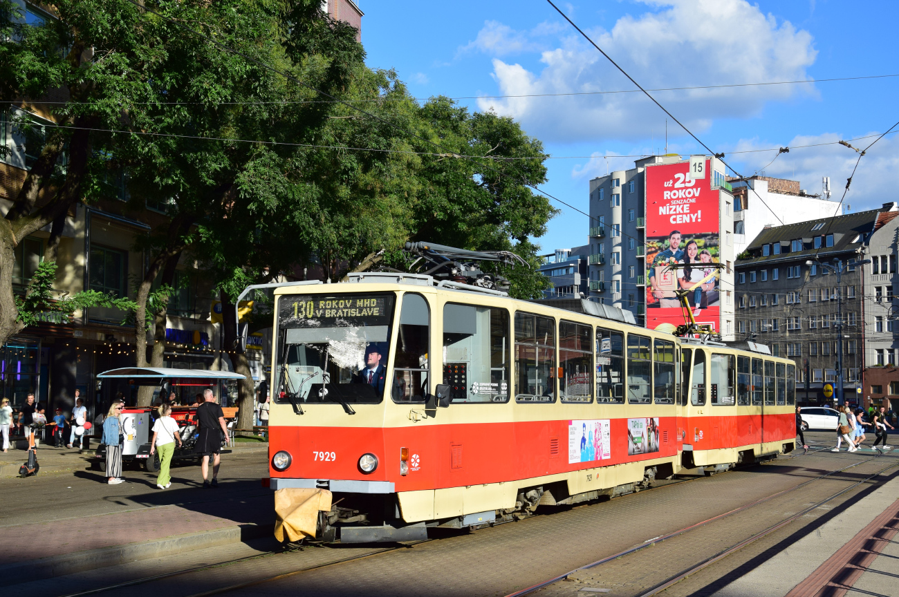 Bratislava, Tatra T6A5 # 7929; Bratislava — 130th anniversary of public transport