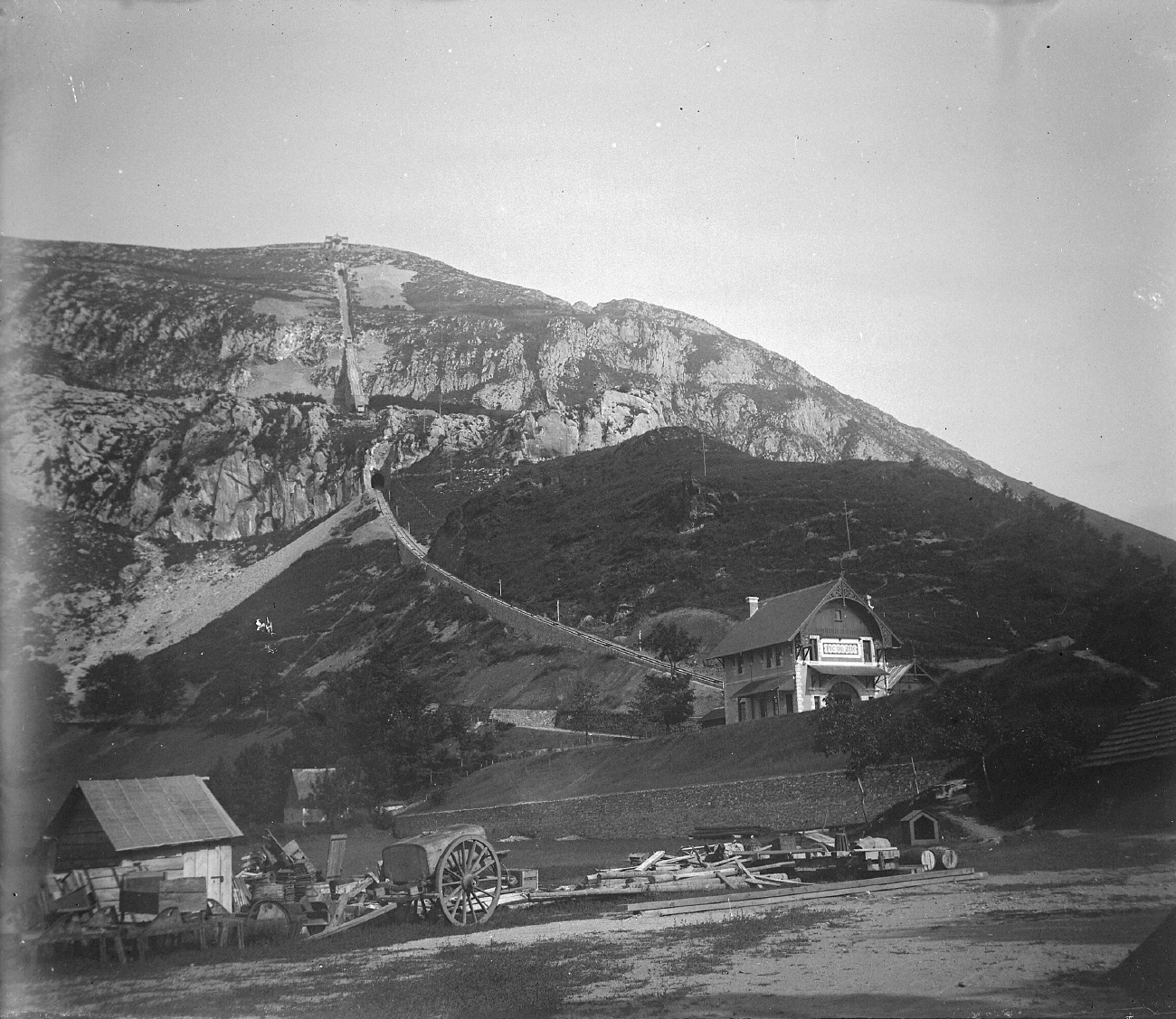 Лурд — Линия фуникулёра и инфраструктура; Лурд — Старые фотографии