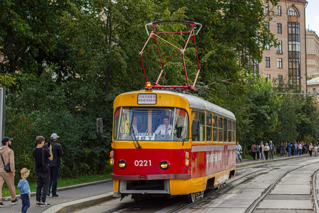 Москва, Tatra T3SU № 0221; Москва — Осенний парад и выставка ретротранспорта 6 сентября 2025