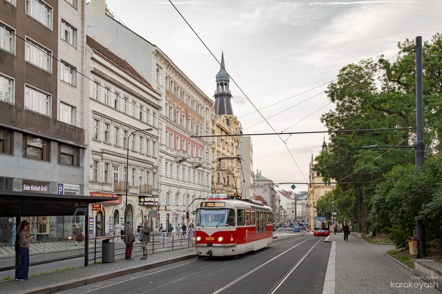 Прага, Tatra T3R.PLF № 8259