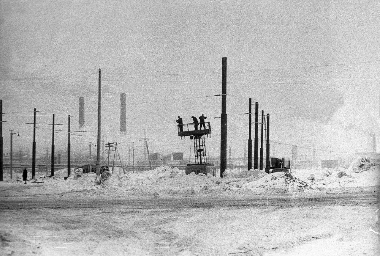 Sterlitamak — Old photos; Sterlitamak — Trolleybus Lines and Infrastructure