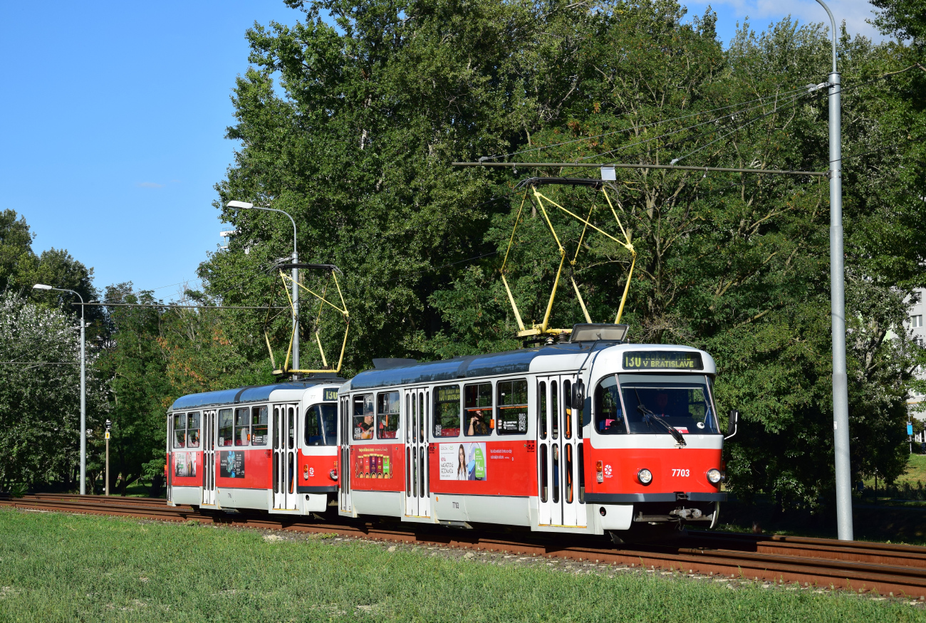 Bratislava, Tatra T3R.PV № 7703; Bratislava — 130th anniversary of public transport
