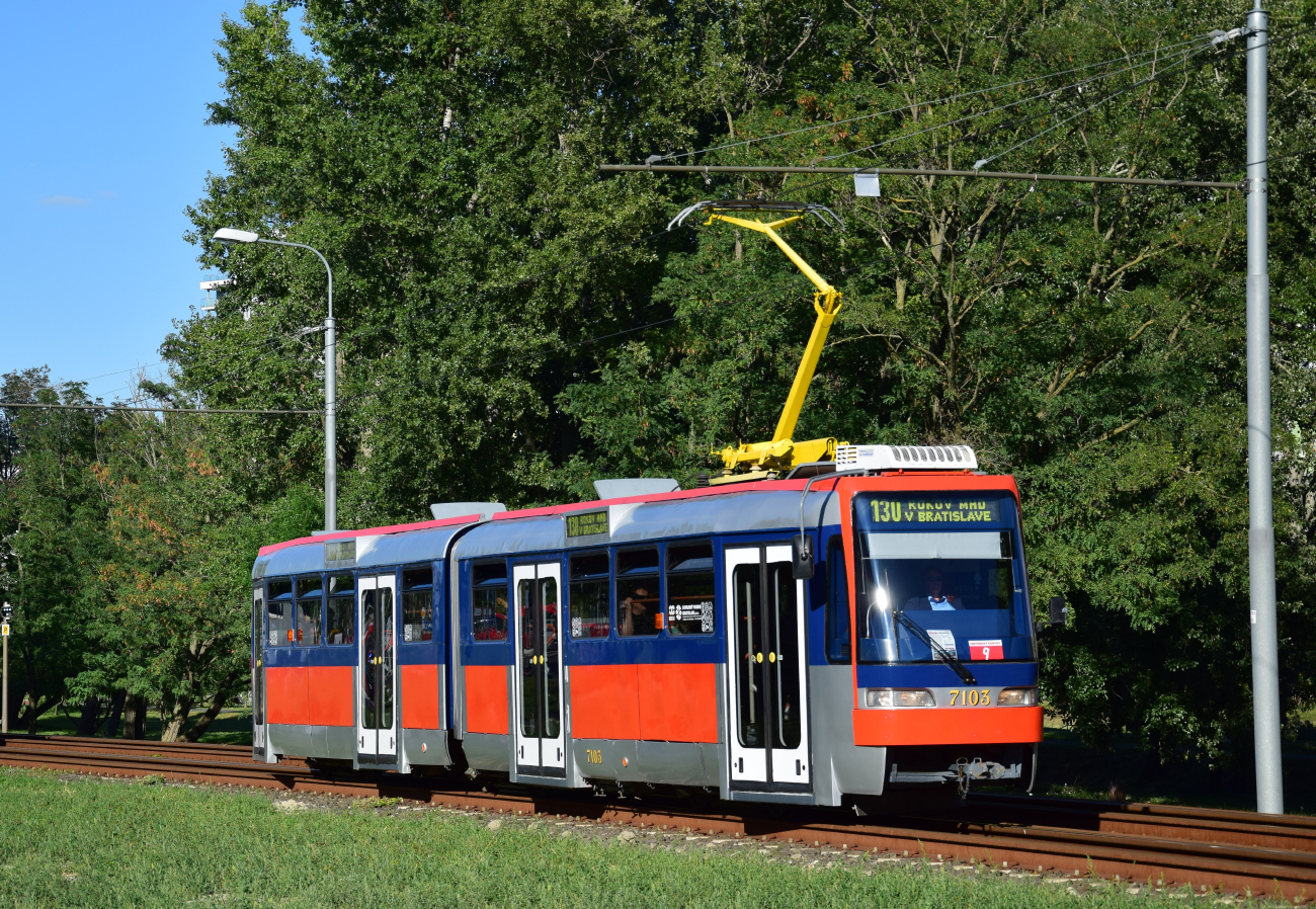 Bratislava, Tatra K2S № 7103; Bratislava — 130th anniversary of public transport
