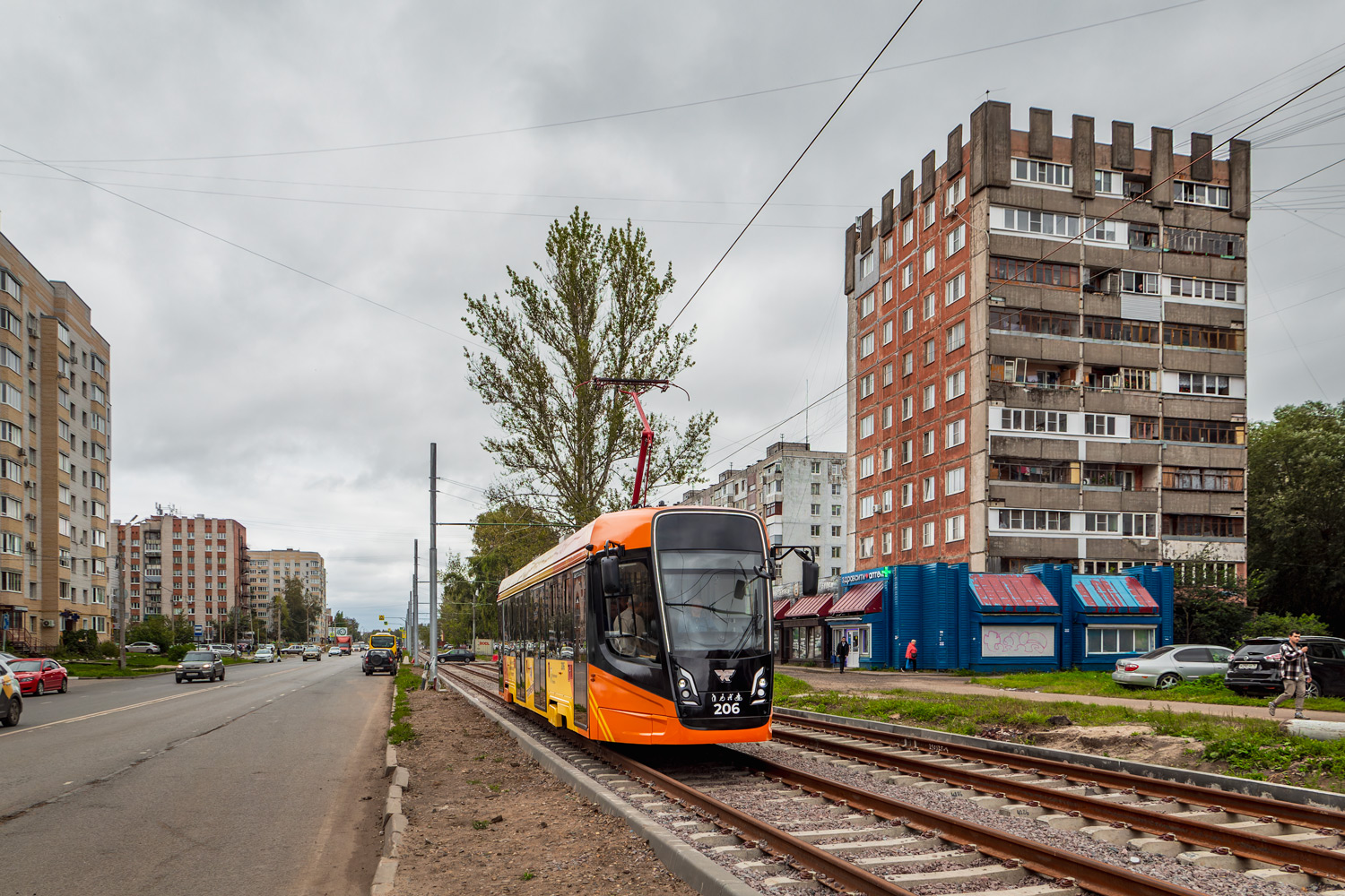 Yaroslavl, 71-628-02 Nr. 206; Yaroslavl — Reconstruction of the tram lines under the concession agreement. Stage #2