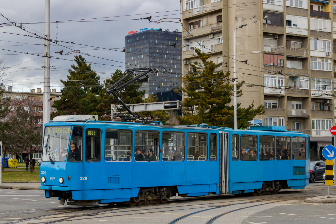 Загреб, Tatra KT4YU № 320