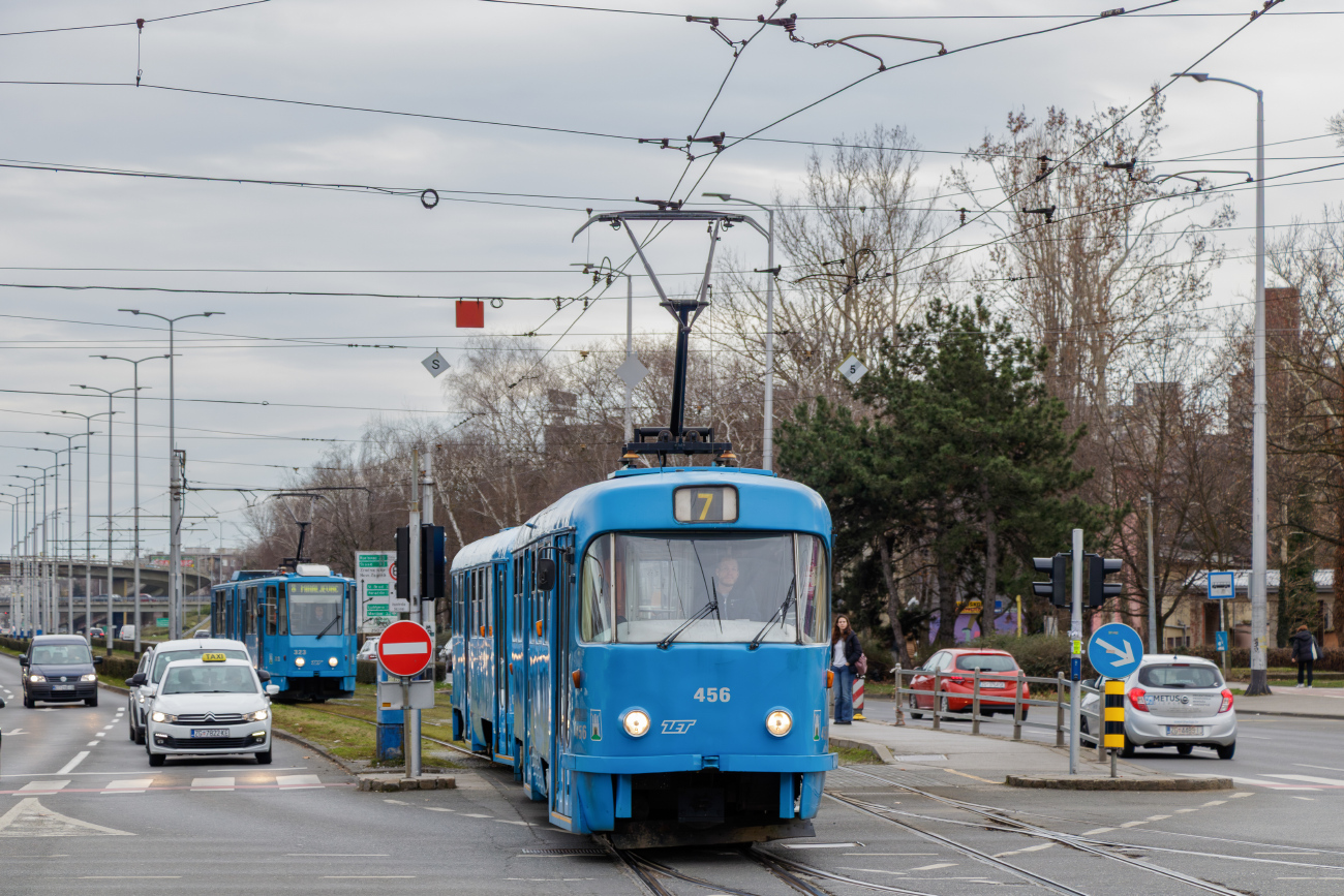 Загреб, Tatra T4YU № 456