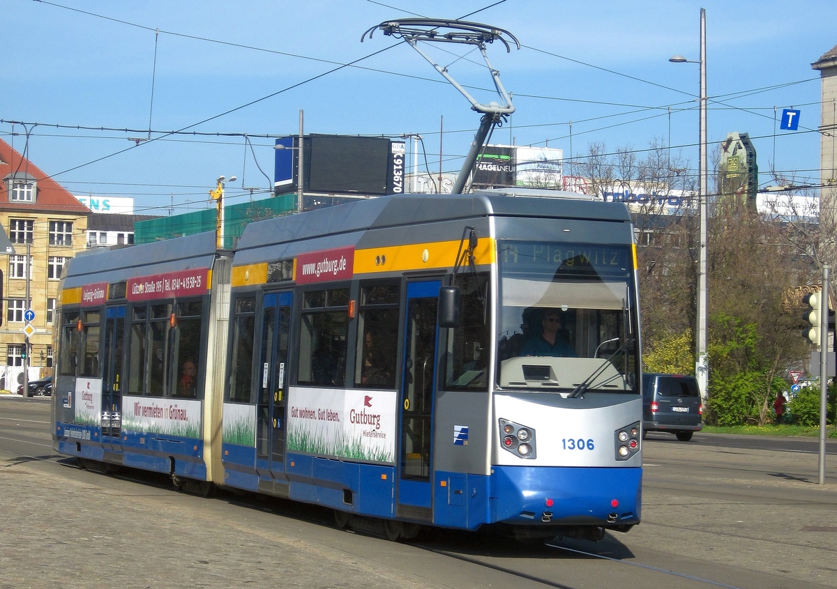 Лейпциг, Leoliner Fahrzeug-Bau Leipzig NGTW6L № 1306