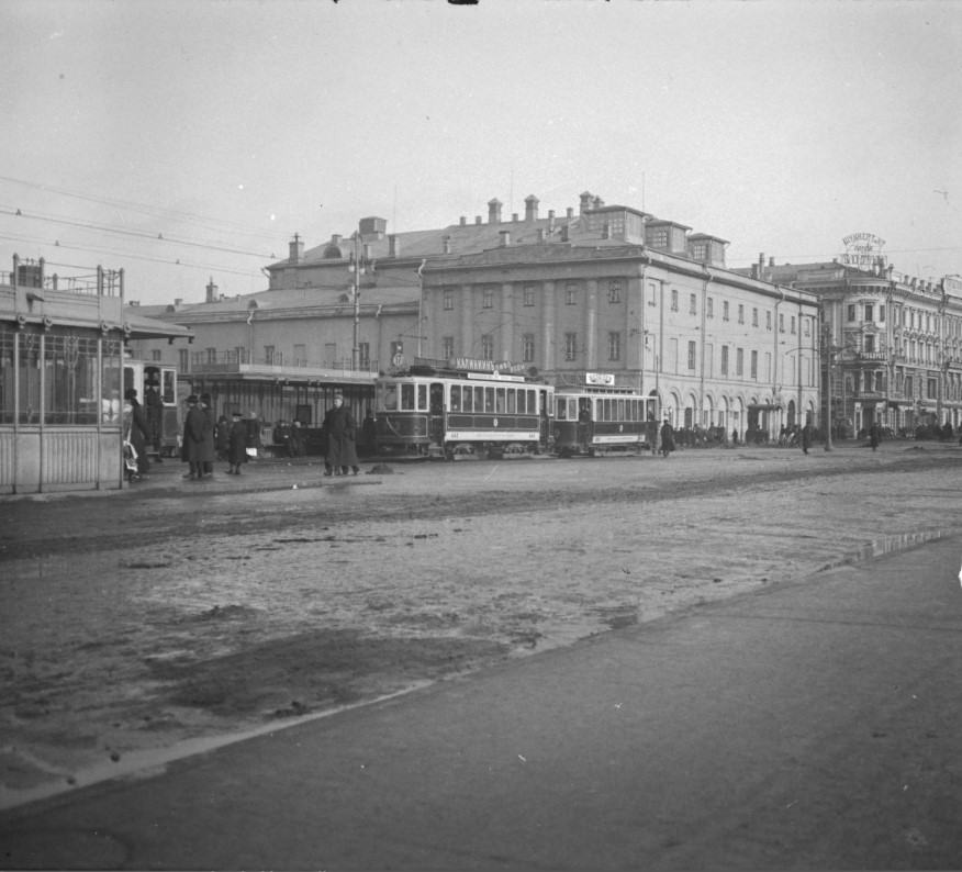Москва, Ф (Балтийский) № 443; Москва — Исторические фотографии — Электрический трамвай (1899-1920)
