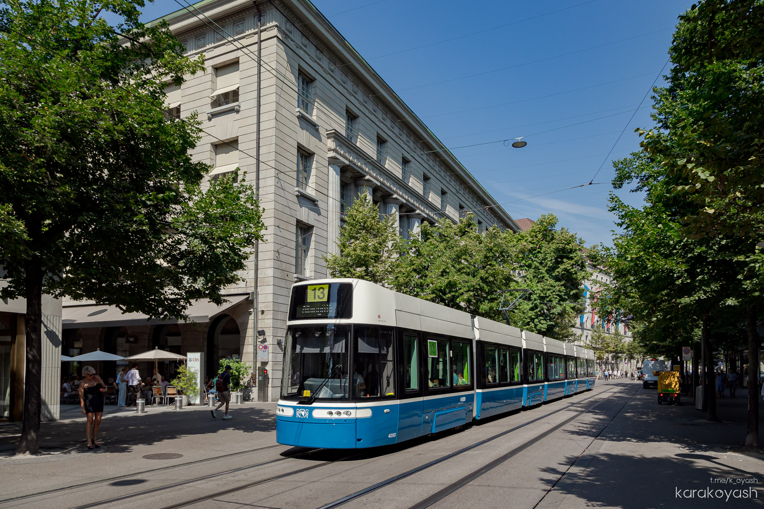 Zürich, Alstom Flexity Zürich č. 4050