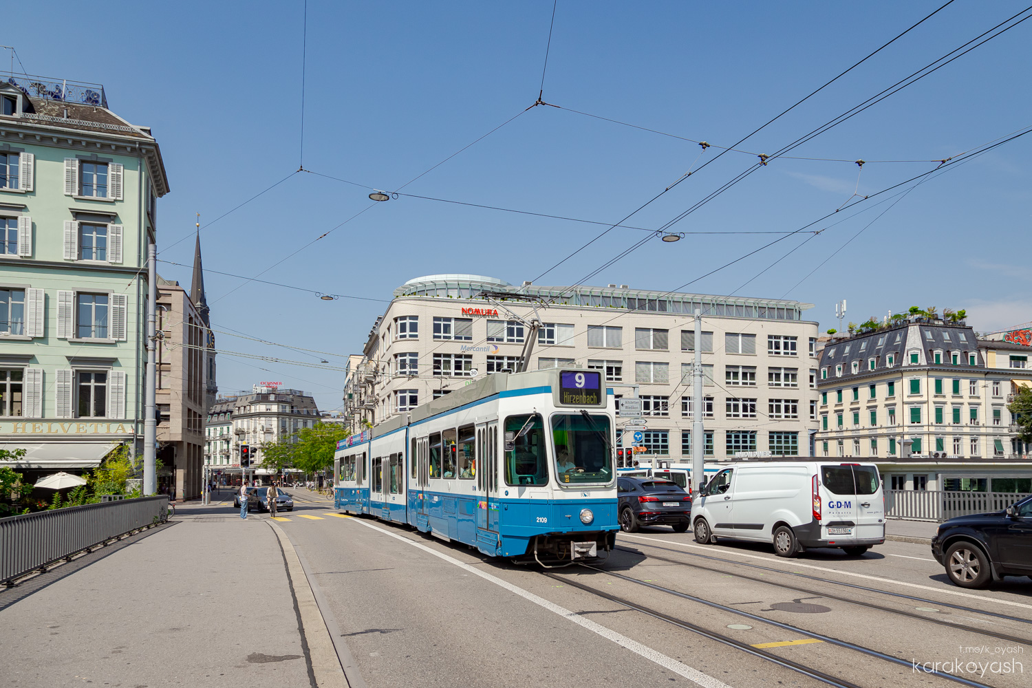 Цюрих, SWP/SIG/ABB Be 4/8 "Tram 2000 Sänfte" № 2109