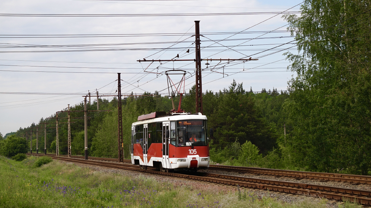 Старый Оскол, Stadler 62103 № 105; Старый Оскол — Природа за окном трамвая