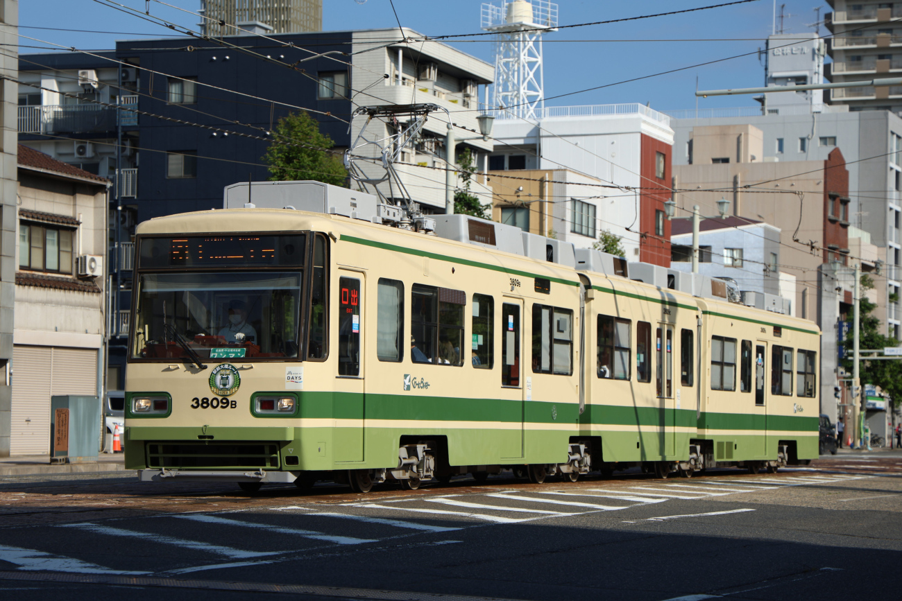 Хиросима, Green Liner Hiroshima series 3800 № 3809 Хиросима, Green Liner Hiroshima series 3800 № 3809