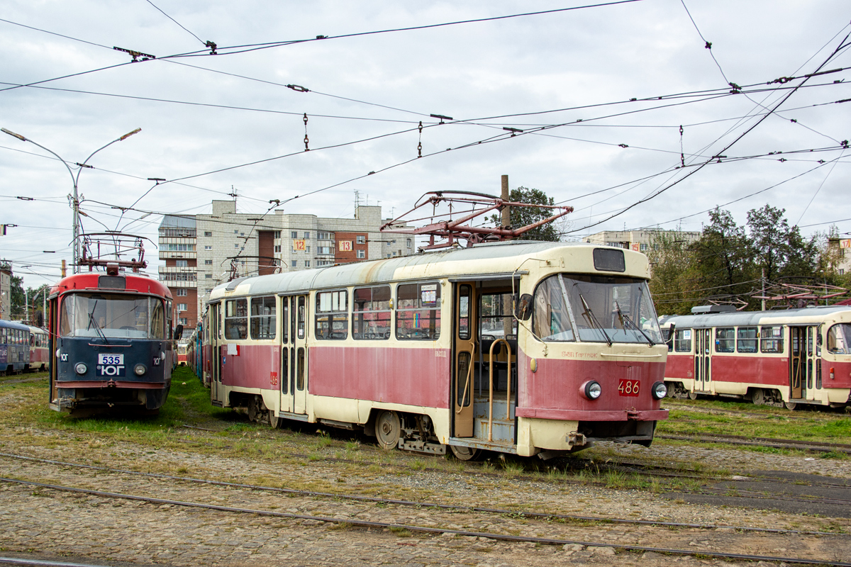 Jekaterinburga, Tatra T3SU № 535; Jekaterinburga, Tatra T3SU № 486