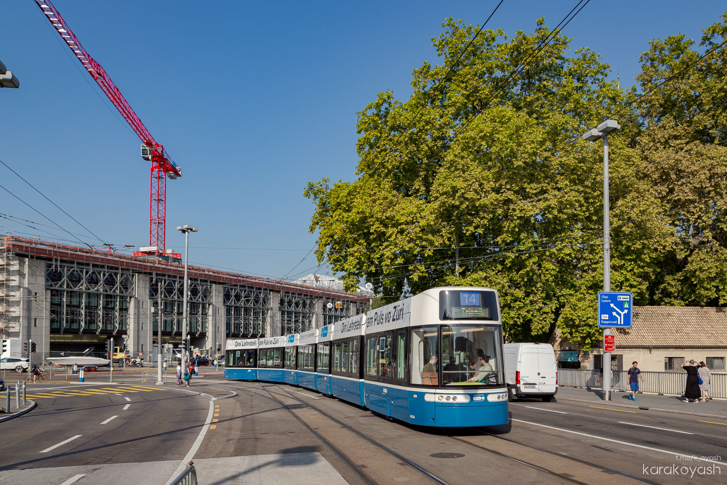 Zurich, Alstom Flexity Zürich № 4044