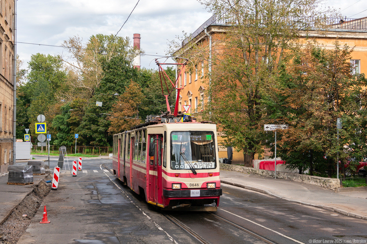 Санкт-Петербург, ЛВС-86К № 0646; Санкт-Петербург — Заказная поездка на вагоне ЛВС-86К № 0646 — 14.09.2025