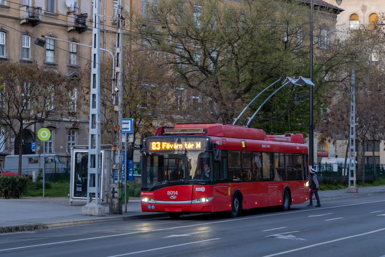 Budapest, Solaris Trollino III 12 Škoda Nr. 8014