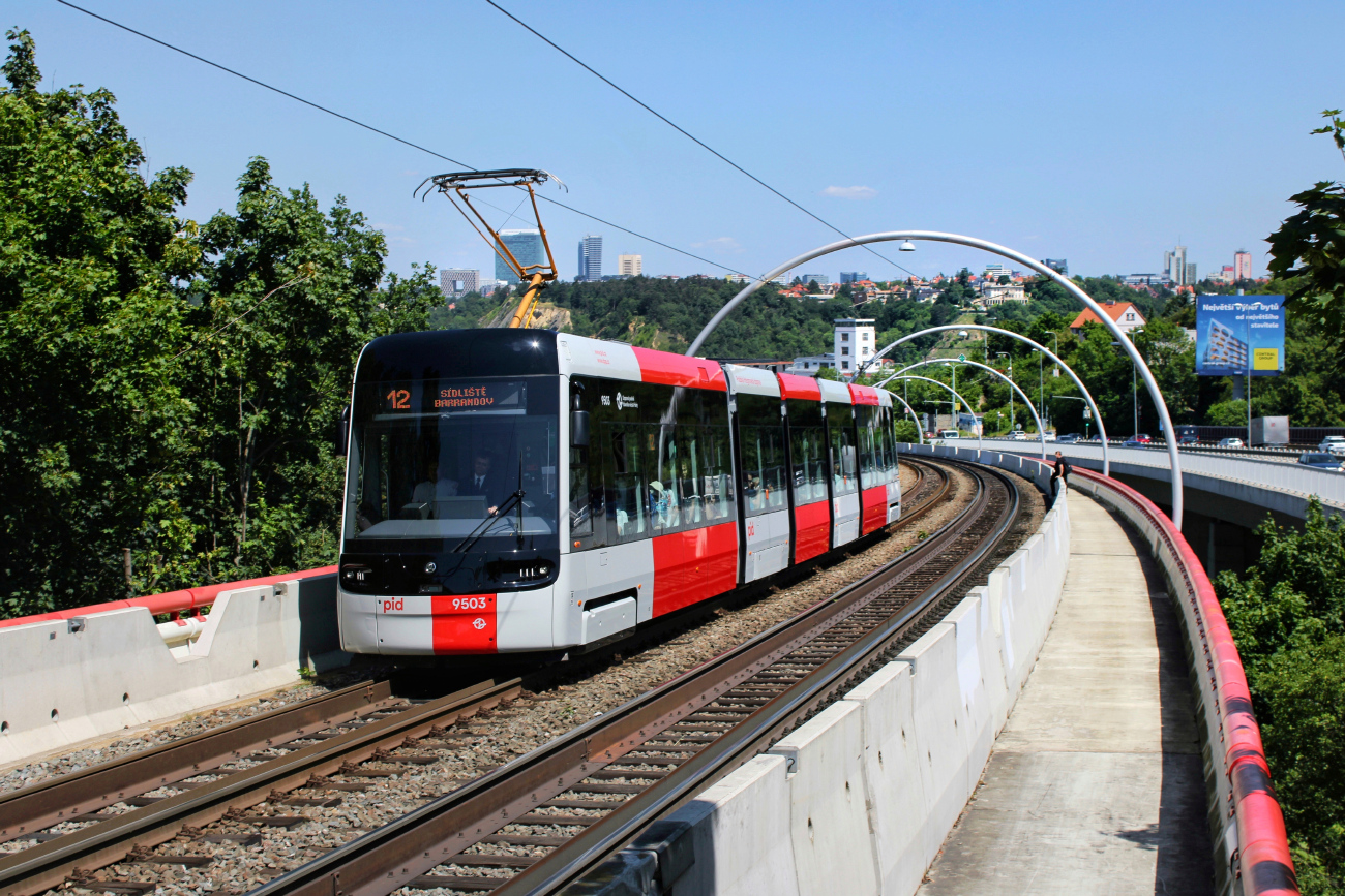 Прага, Škoda 52T ForCity Plus № 9503
