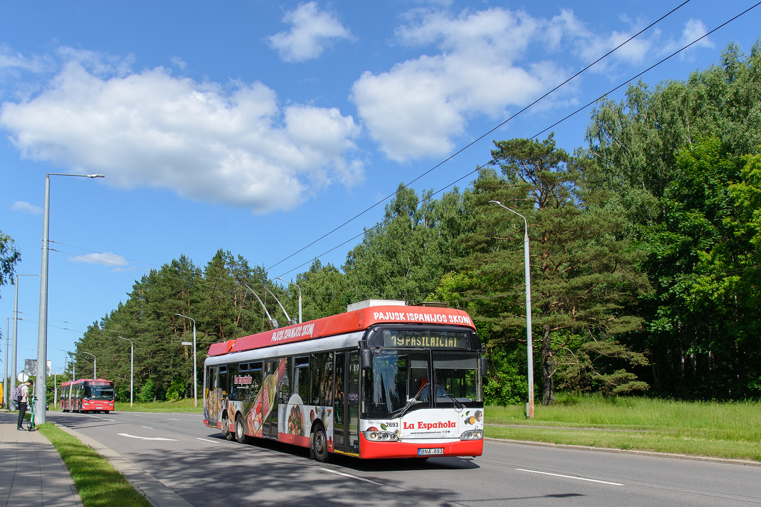 Вильнюс, Solaris Trollino II 15 AC № 2693