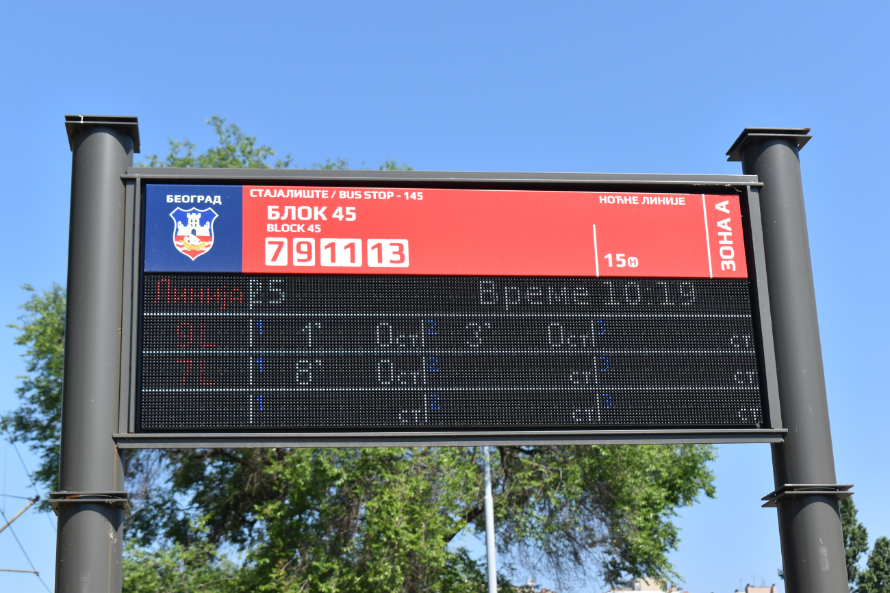 Belgrade — Tram lines and infrastructure