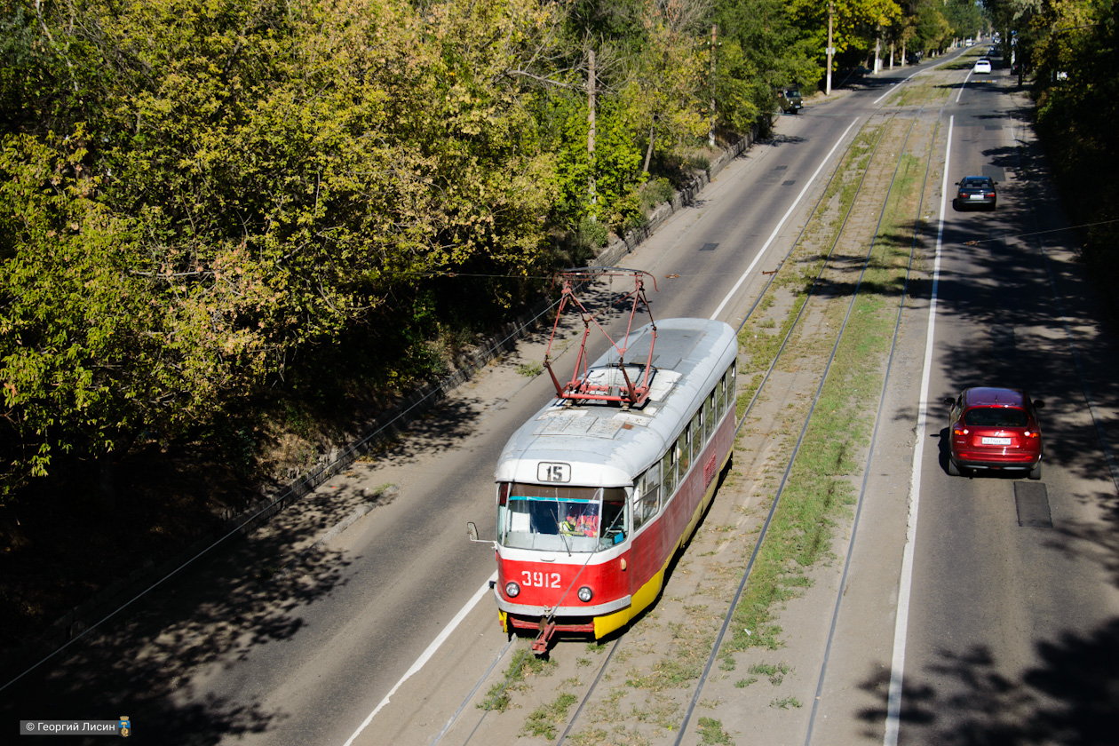 Донецк, Tatra T3SU (двухдверная) № 3912