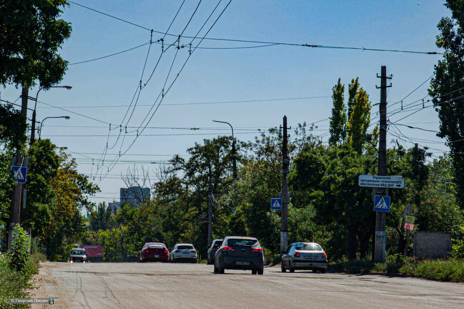 Makijivka — Abandoned trolleybus lines; Doneck — Electric Transport (GET) Infrastructure; Doneck — Miscellaneous trolleybus photos
