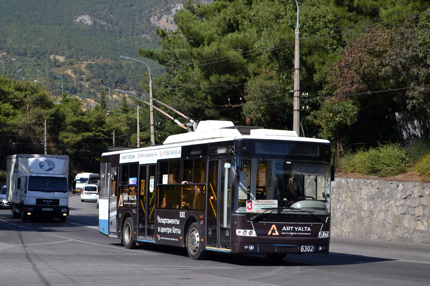 Crimean trolleybus, Bogdan T60111 # 6302