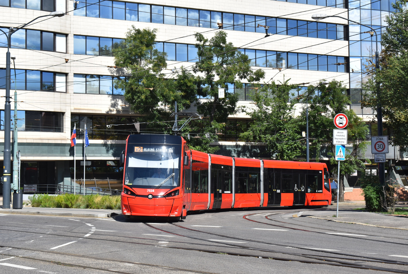 Bratislava, Škoda 30T ForCity Plus № 7538; Bratislava — 130th anniversary of public transport
