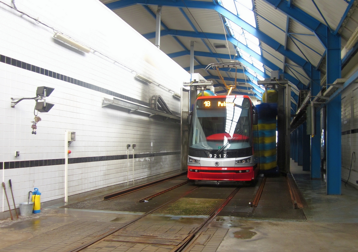 Prague, Škoda 15T2 ForCity Alfa Praha Br. 9212; Prague — Tram depots Prague, Škoda 15T2 ForCity Alfa Praha Br. 9212; Prague — Tram depots