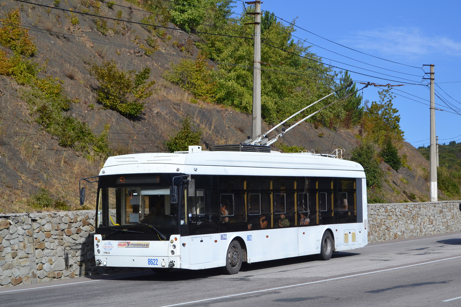 Crimean trolleybus, Trolza-5265.05 “Megapolis” # 8622