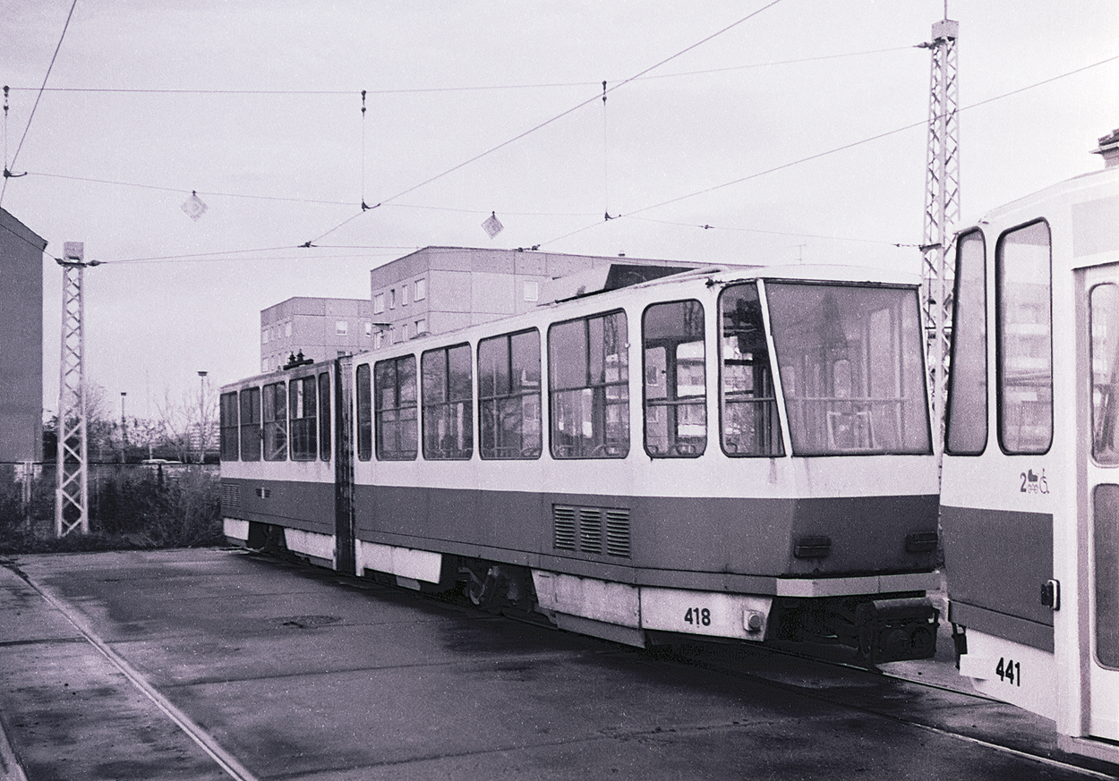 Эрфурт, Tatra KT4D № 418; Эрфурт — Старые фотографии