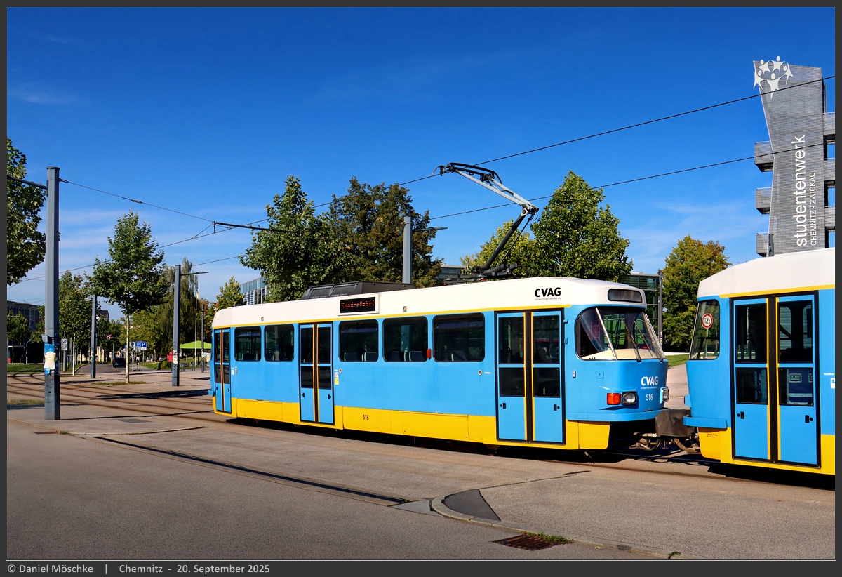 Chemnitz, Tatra T3DM # 516