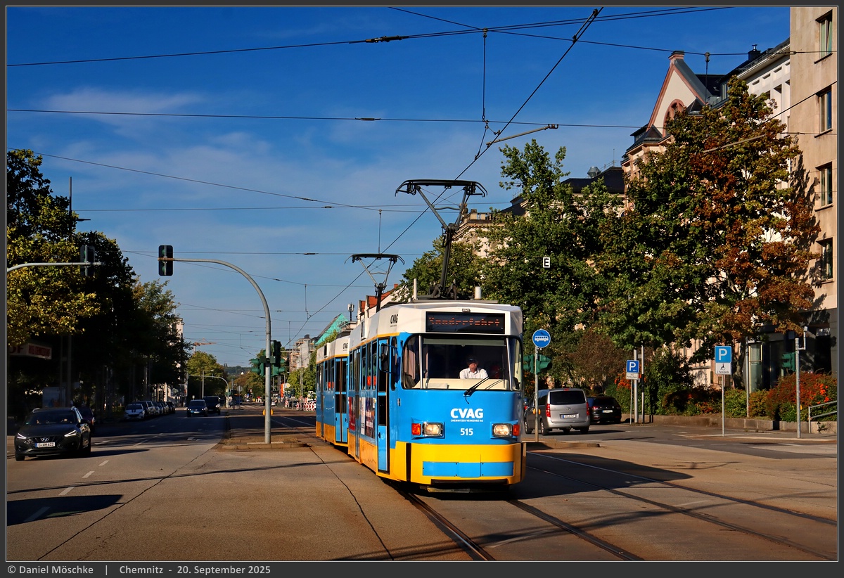 Chemnitz, Tatra T3DM # 515