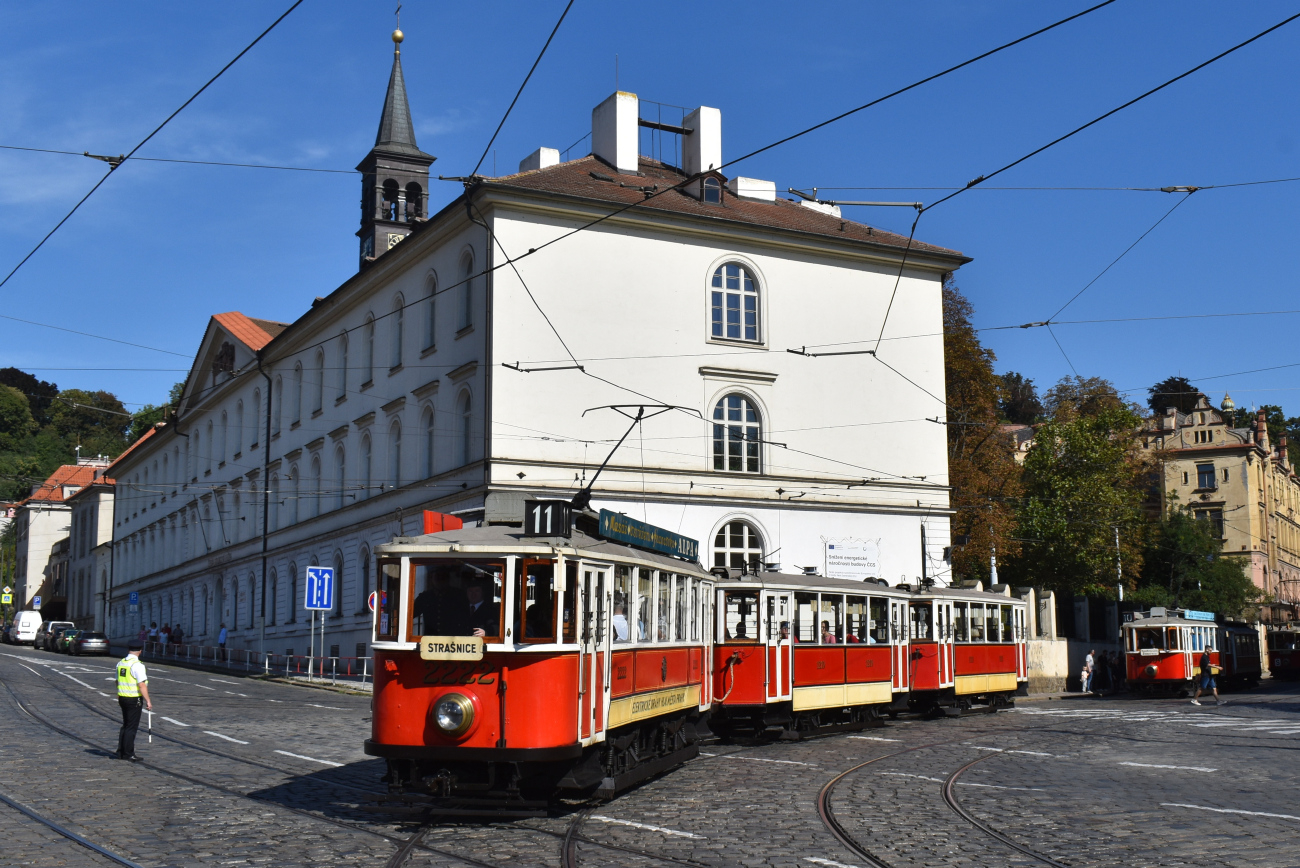Prága, Ringhoffer DSM — 2222; Prága — 150th anniversary of Prague's urban transport Prága, Ringhoffer DSM — 2222; Prága — 150th anniversary of Prague's urban transport