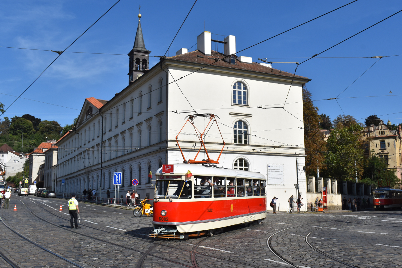 Praga, Tatra T1 Nr 5002; Praga — 150th anniversary of Prague's urban transport