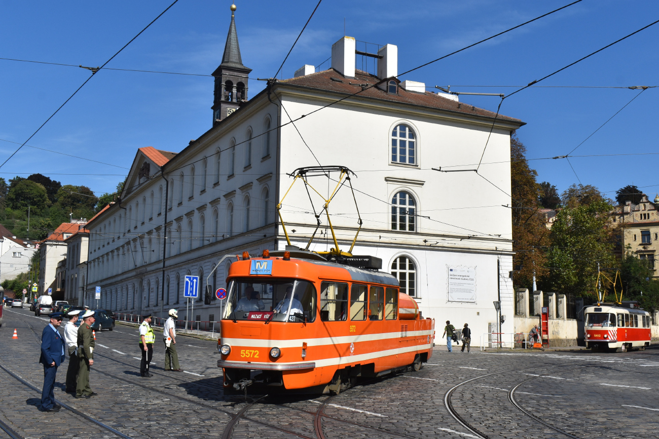 Prague, Tatra T3M Br. 5572; Prague — 150th anniversary of Prague's urban transport Prague, Tatra T3M Br. 5572; Prague — 150th anniversary of Prague's urban transport